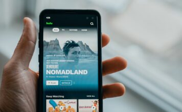 Students more likely to pay more for subscription-based services Person viewing "Nomadland" on the Hulu app