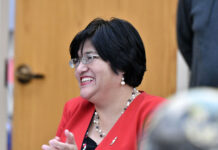 Utah Woman of the Year honoree mentors Salt Lake-area immigrants Luz Gamarra smiles during a college event