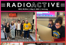 Voices Amplified: May 2, 2022 RadioActive KRCL graphic for May 2, 2022