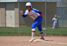 Lyndsey Madrigal becomes NJCAA Division I Softball All-American Lyndsey Madrigal stands at first base