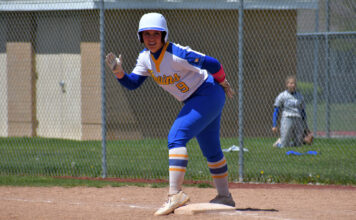 Lyndsey Madrigal becomes NJCAA Division I Softball All-American Lyndsey Madrigal stands at first base