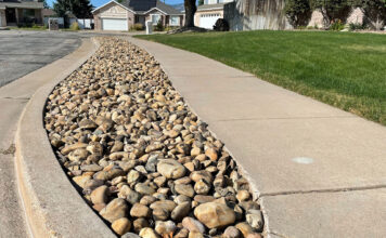 ‘Flip Your Strip’ gaining traction, leading to removal of water-guzzling turf Rocks decorate a parking strip