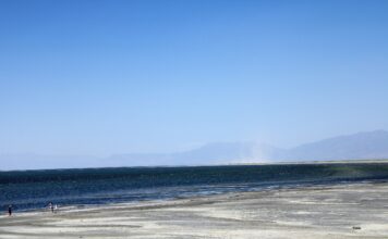 Great Salt Lake reaches new low point, ecosystem imperiled by salinity ‘tipping point’ View of the Great Salt Lake shoreline in 2021