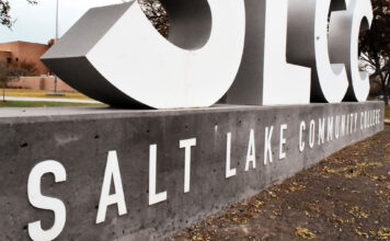SLCC announces all physical locations will be closed on Fridays in the summer Salt Lake Community College sign at Redwood Campus