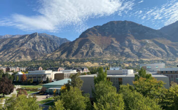 Walkout to protest religious colleges’ discrimination of LGBTQ students set for Oct. 11 Campus of Brigham Young University in the fall of 2020, photographed from the 4th floor of the Joseph F. Smith Building