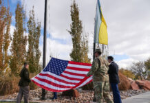 Photos: 2022 Veterans Day flag ceremony Cadets from different military branches begin to raise the flag