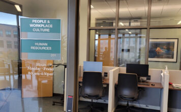 SLCC audit finds issues with complaint reporting and employee websites Room signs for Human Resources and the hours they are open