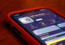 SLCC sports? There’s an app for that Cell phone displaying the Salt Lake Bruins app