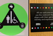 SLCC introduces new gender-inclusive restroom signage following last year’s pilot Side-by-side comparison of all-gender restroom signage