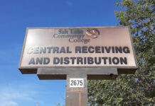 SLCC’s surplus store offers school supplies at a low cost SLCC central receiving and distribution sign