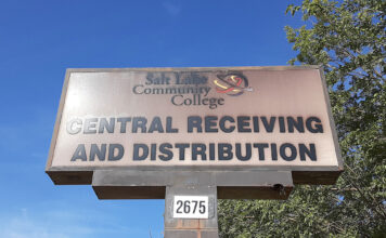 SLCC’s surplus store offers school supplies at a low cost SLCC central receiving and distribution sign