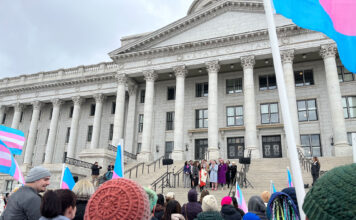 Hundreds protest Utah bills aiming to restrict gender-affirming health care for minors Advocates and protestors gather outside the state Capitol