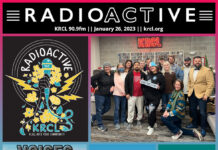Voices Amplified returns: Jan. 26, 2023 RadioActive KRCL graphic for Jan. 26, 2023