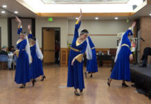 Photos: Bruins celebrate start of spring with Newroz Dancers performing in traditional attire in the Student Event Center