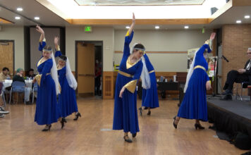 Photos: Bruins celebrate start of spring with Newroz Dancers performing in traditional attire in the Student Event Center