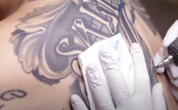 Latter-day Saints speak about their tattoos, taboos in the faith Stockton Barney getting a back tattoo