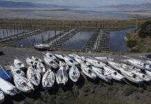 LDS Church says it plans more Great Salt Lake, water conservation measures Rows of boats on land because of low water levels in the Great Salt Lake marina