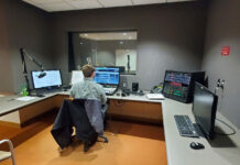 Students tackle Radio SLCC, your unheard student source Student operating a radio console in a radio station