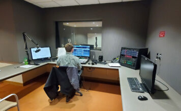 Students tackle Radio SLCC, your unheard student source Student operating a radio console in a radio station