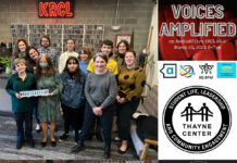 Voices Amplified: March 23, 2023 RadioActive KRCL graphic for March 23, 2023