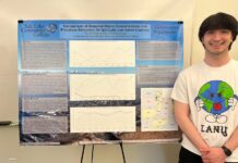 Second annual conference at SLCC brings attention to student research Student stands in front of poster displaying his research