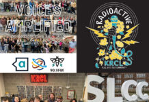 Voices Amplified: Spring 2023 finale RadioActive KRCL graphic for April 27, 2023
