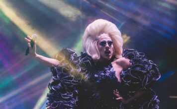 Photos: Trixie Mattel, Icona Pop headline Loud and Queer concert Trixie Mattel strikes a pose while wearing a black dress and boa