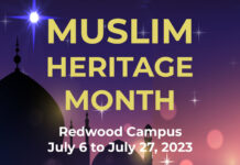 SLCC to celebrate Muslim Heritage Month for first time; 4 events set Muslim Heritage Month - Redwood Campus - July 6 to July 27, 2023