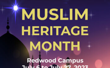 SLCC to celebrate Muslim Heritage Month for first time; 4 events set Muslim Heritage Month - Redwood Campus - July 6 to July 27, 2023
