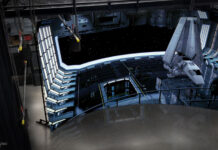 Class and workshop to accompany upcoming virtual studio, now set for next year Rendering of LED curved wall