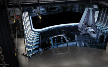 Class and workshop to accompany upcoming virtual studio, now set for next year Rendering of LED curved wall