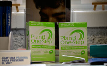 Bruins can now grab free Plan B through two on-campus centers Two boxes of Plan B among other leaflets and handouts