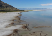 Lawsuit filed against Utah demanding action to save the Great Salt Lake Exposed lakebed at Great Salt Lake