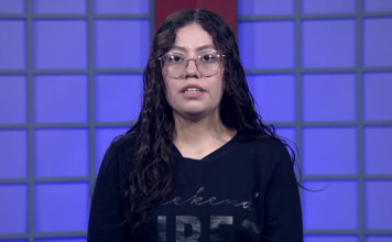 Globe News: Nov. 16, 2023 Ekaterina Vergara Lopez hosting Globe News in a TV studio