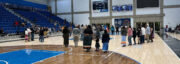 SLCC’s 2023 Round Dance celebrates the college’s Native community People dance around the center of a basketball arena