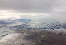 With snow approaching, here are some tips to stay safe on the road Aerial view of Utah during the winter season