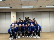 The SLCC Dance-SLC Stars co-op officially tips off in 2024 SLCC Dance Company pose for a group photo with Buster Bear
