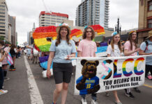 Gender and Sexuality Student Resource Center hopes to add its services to orientation SLCC students and staff walking in the Pride Parade