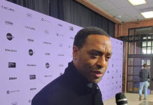 2024 Sundance: ‘Rob Peace’ film review Chiwetel Ejiofor talking to reporters