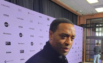 2024 Sundance: ‘Rob Peace’ film review Chiwetel Ejiofor talking to reporters