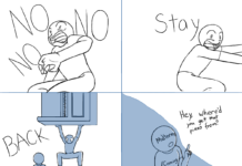 Comic: It’s coming, again Panel 1: Person cowers, screaming "NO NO NO"; Panel 2: Person reaches off frame, shouting "Stay"; Panel 3: Person holds a piano over their head, shouting "BACK" at a second figure; Panel 4: Front view of the second figure, with "Midterms" written on face and "Coming soon" written on t-shirt, saying "Hey, where'd you get that piano from?"; Panel 5: Person throws the piano, smashing the "Midterms" figure.