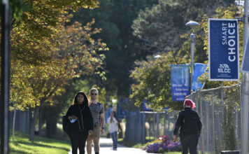 College students in Utah respond to the presence of firearms on campus SLCC students walking on the Redwood Campus