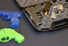 We took a state-approved concealed carry permit class. This is what we learned. Concealed carry course props on display