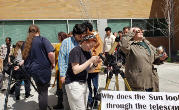 Here’s how some Bruins caught Monday’s eclipse Solar eclipse viewing party