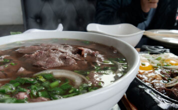 Restaurant review: Vietopia Bistro Bowl of wagyu pho on a table in a restaurant