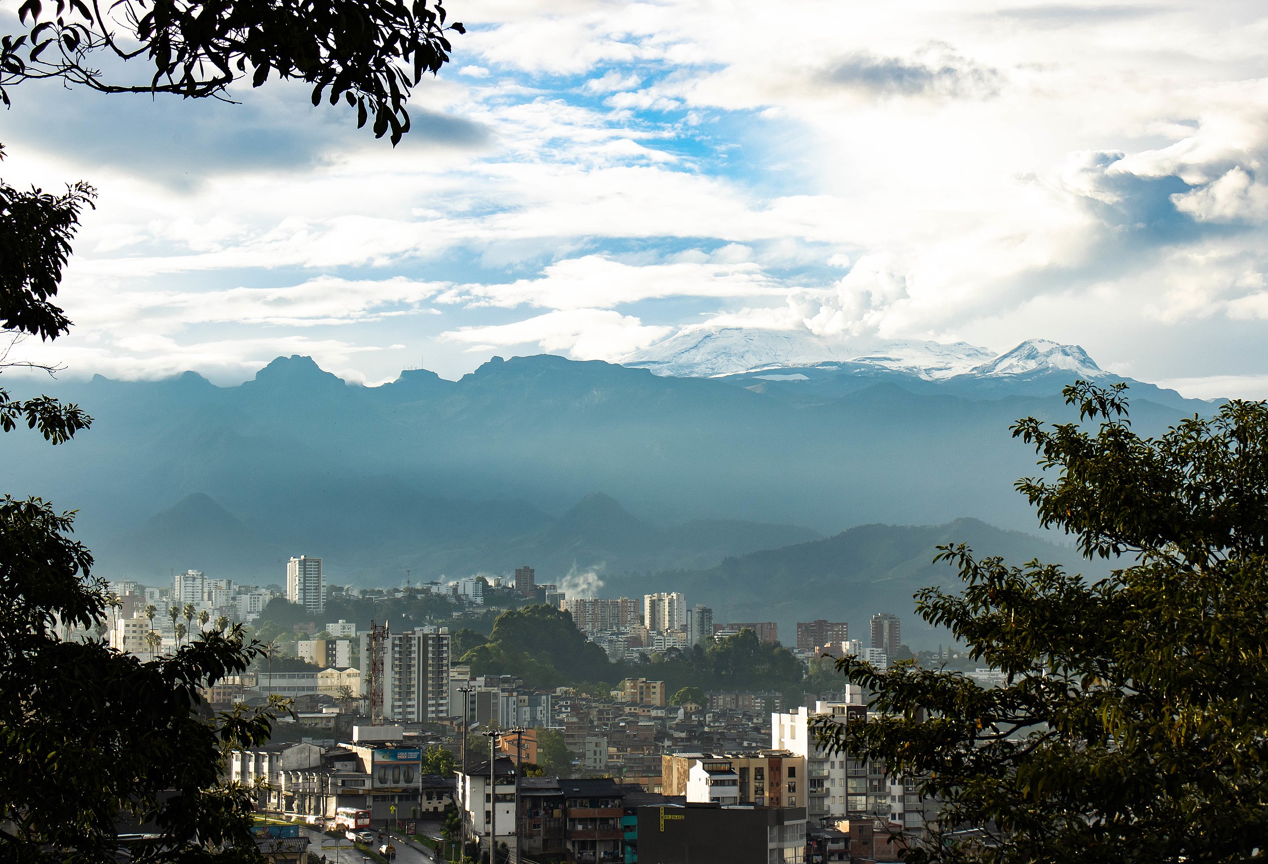 Nevado del Ruiz from Manizales, Colombia