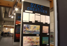 Redwood Markosian Library branches out to display SLCC community’s artistic talent Artwork displayed on SLCC Creatives posterboard