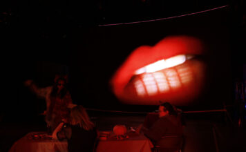 Everything’s ‘F.I.N.E’ with Salt Lake Community College’s new film club Students watching "The Rocky Horror Picture Show" in low light