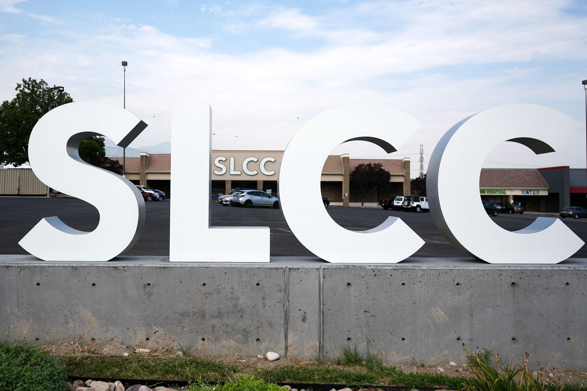 SLCC sign outside the West Valley Center
