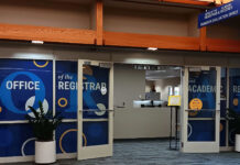 How orientation prepares students for the semester Entrance to campus registrar's office